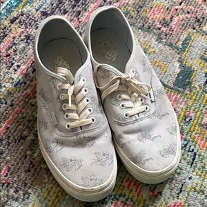 Vans Mens White and Blue Cupid authentics